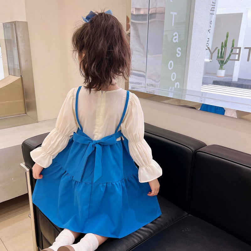 Girls Korean Style Autumn Princess Dress Baby Dress