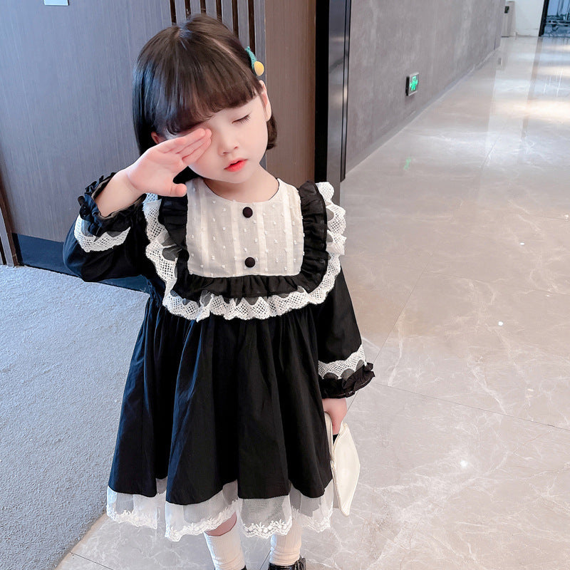 Girls Lace Princess Dress Korean Style Autumn Fashion