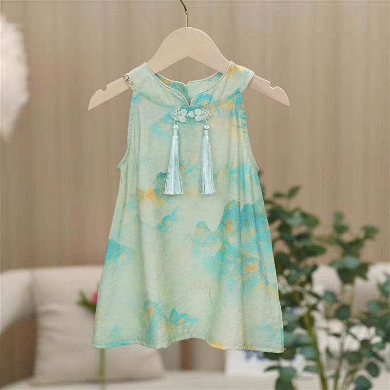 Girls Hanfu Princess Dress Summer Chinese Fairy Style