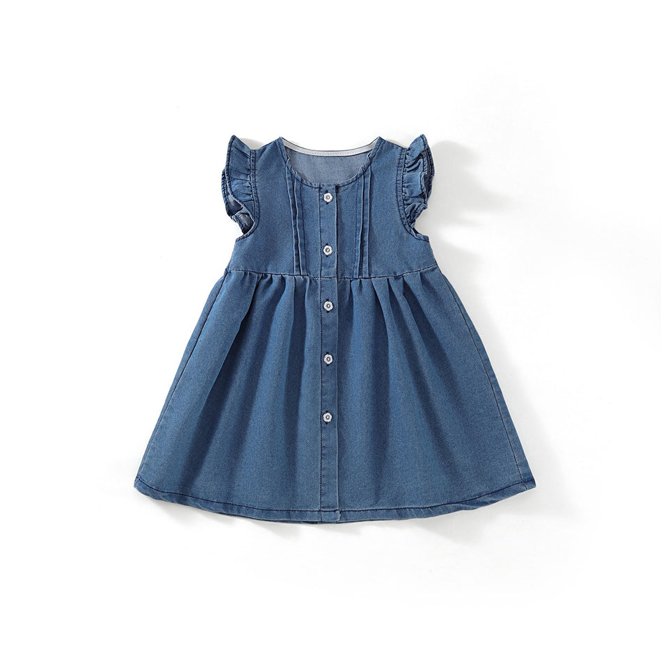 Girls Suspender Skirt Set Western Autumn Style
