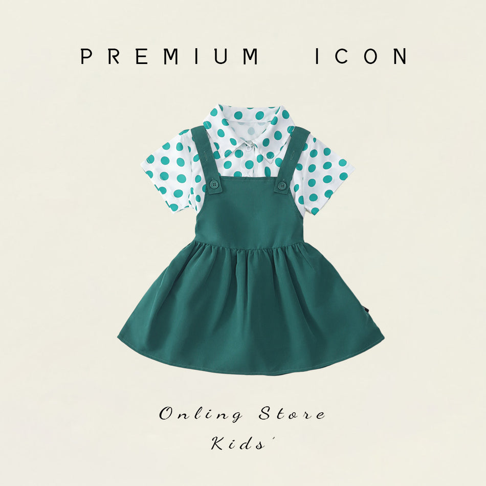 Kids Academy Style Skirt Suit Performance Set