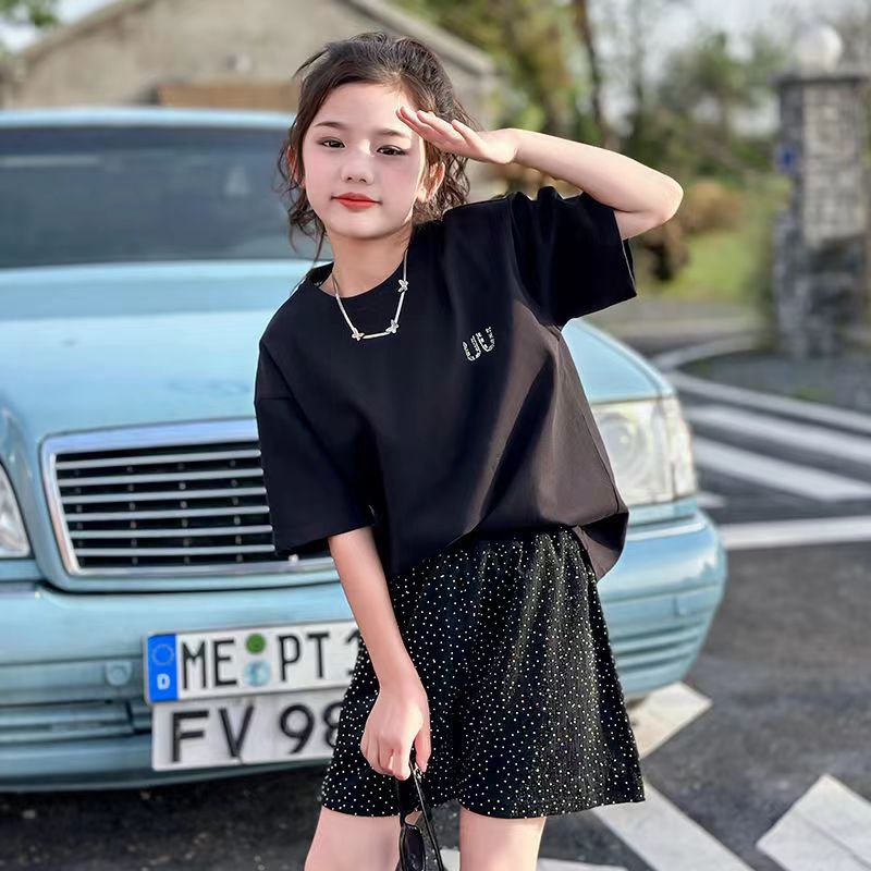 Girls Sports T-Shirt & Pants Set