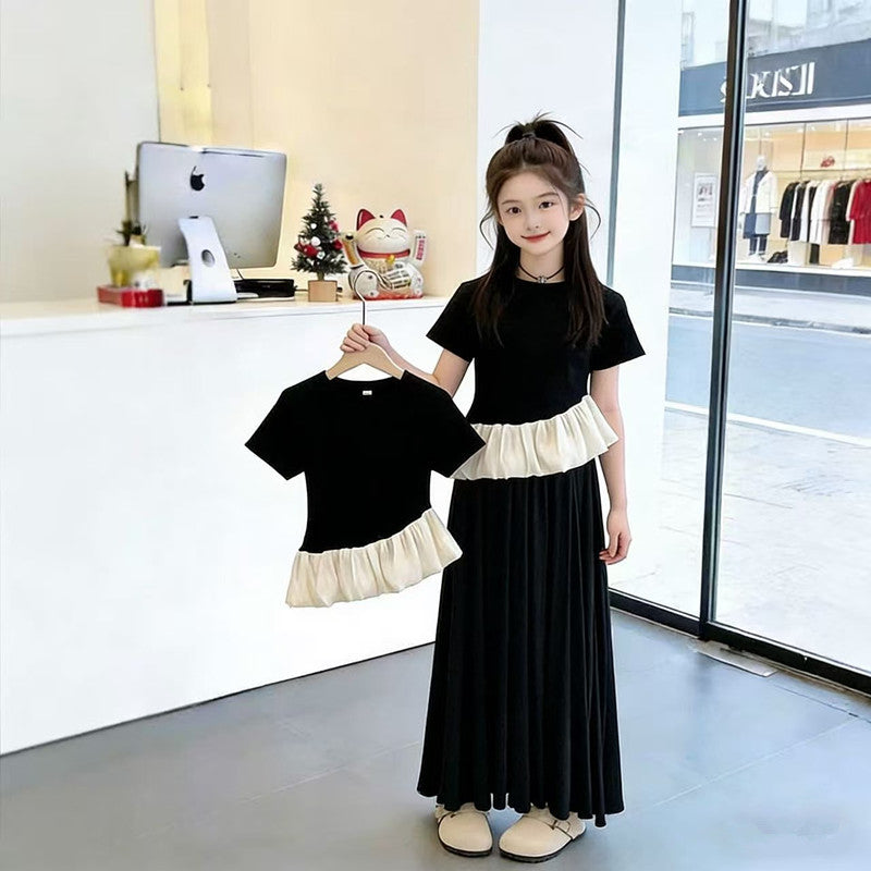 Girls Ruffle Top & Skirt Set