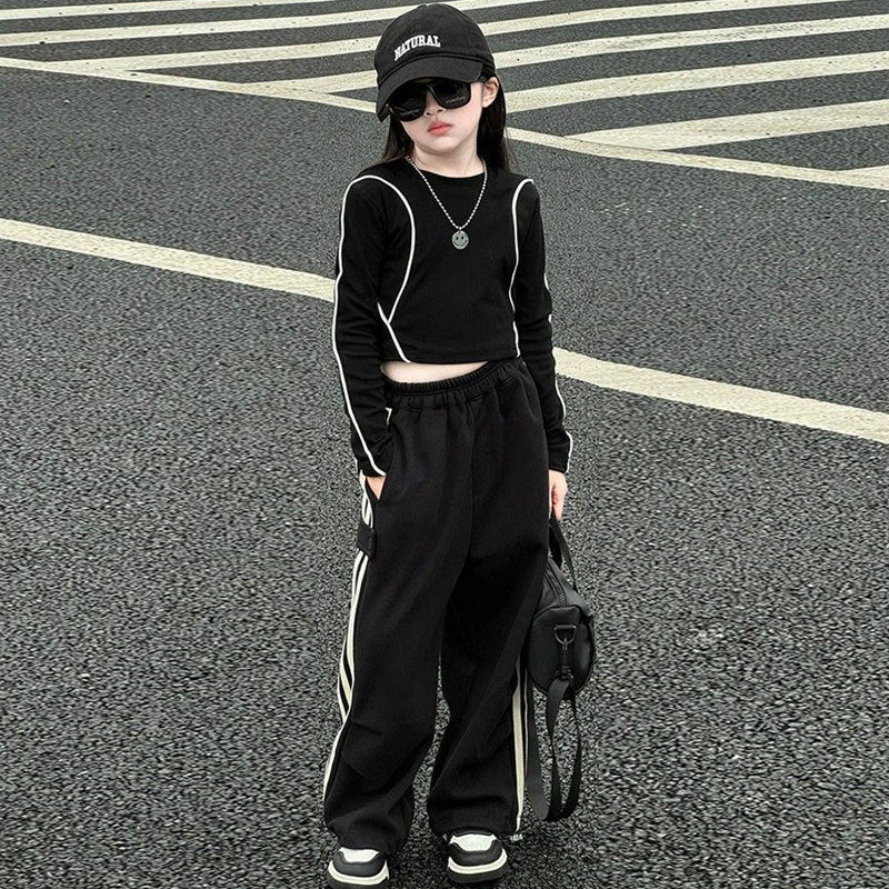 Girls Striped Spring Casual Set