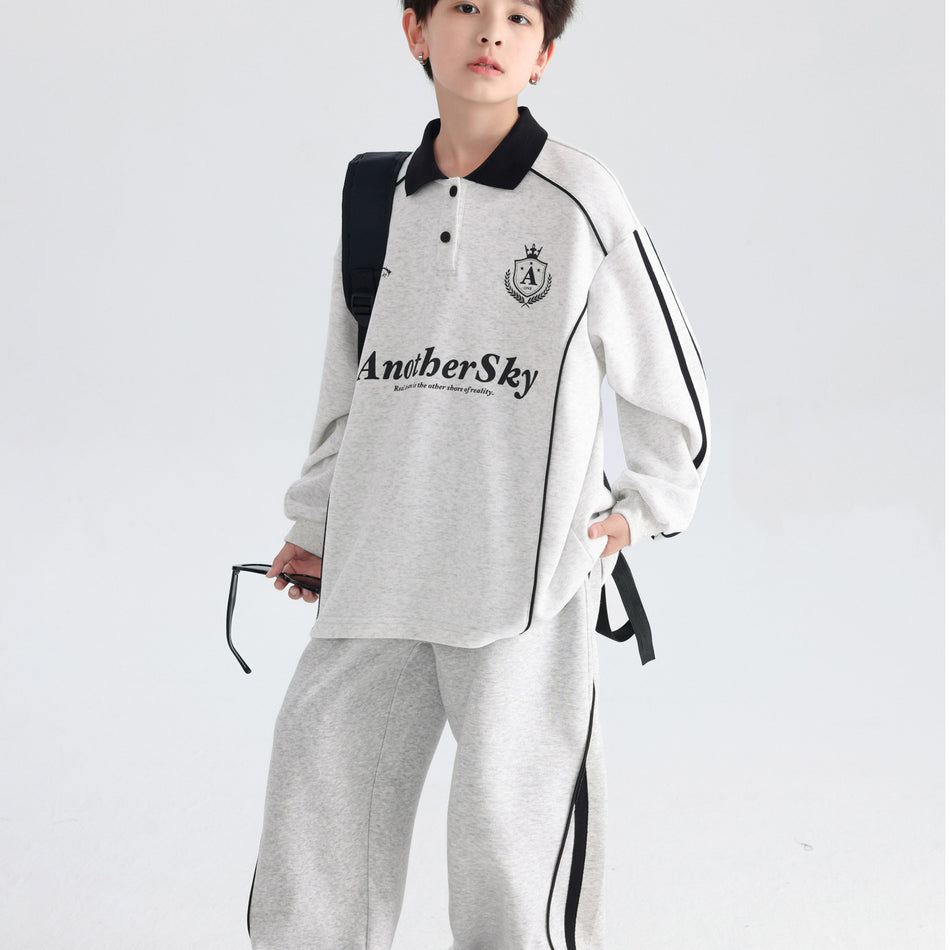 Boys Preppy Sweater Set – Spring Polo Outfit