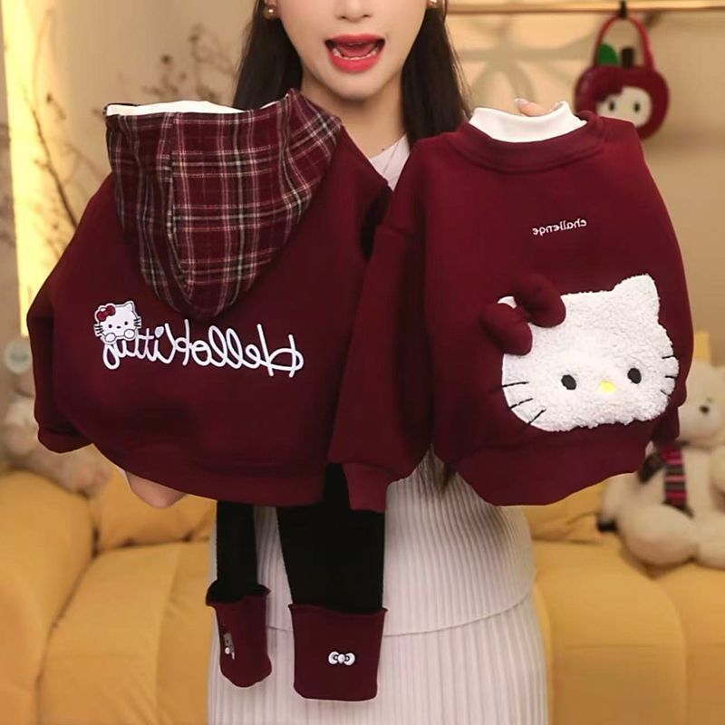 Girls KT Cat Sweater Set – Winter Leggings Outfit