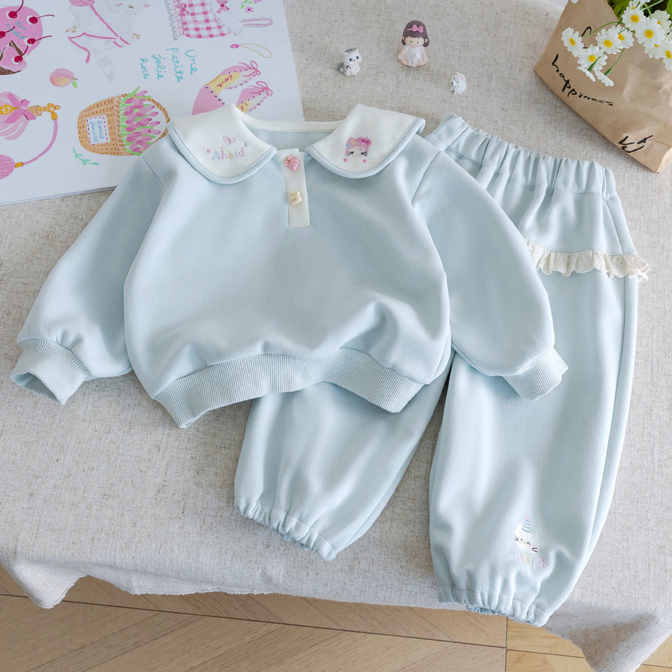 Girls Sweater Two-Piece Set – Spring Autumn Outfit