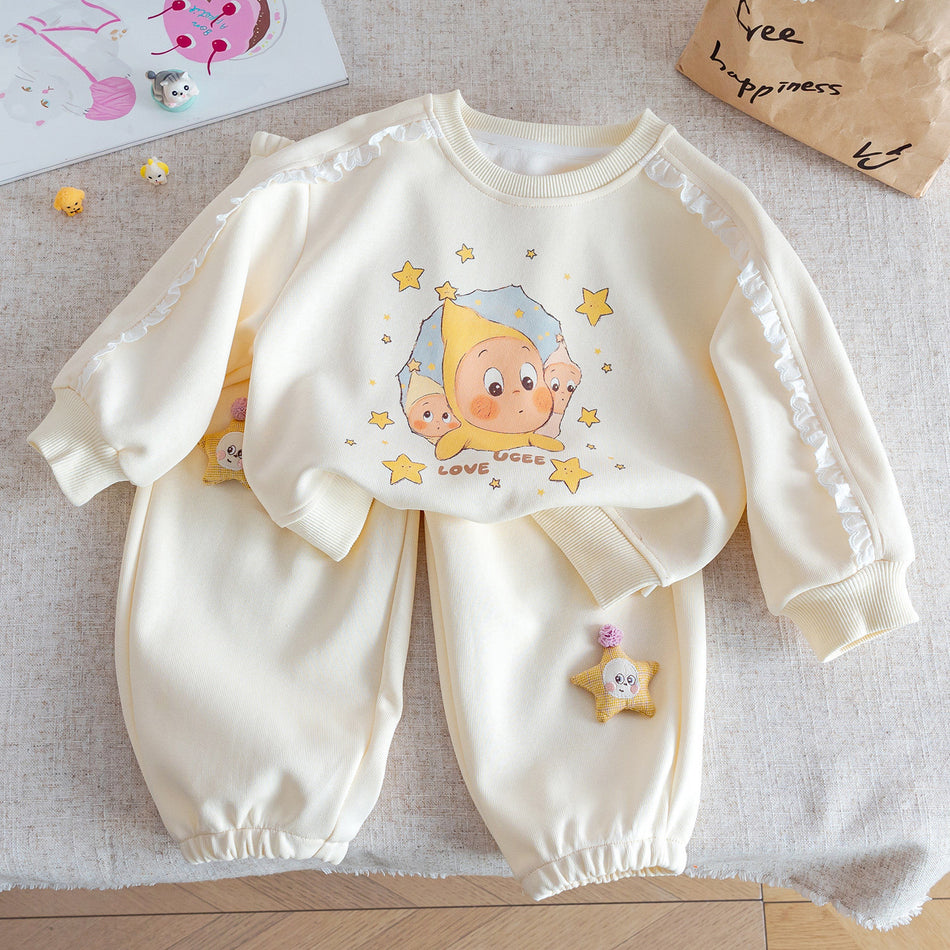Girls Star Sweater Set – Cute Casual Spring Outfit