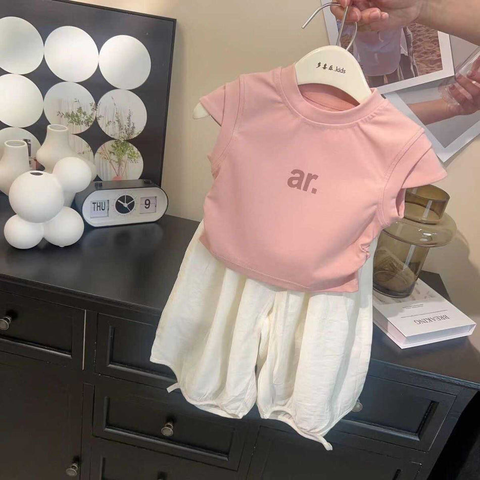 Baby Girls Anti-Mosquito T-Shirt & Pants Set 2025 Summer