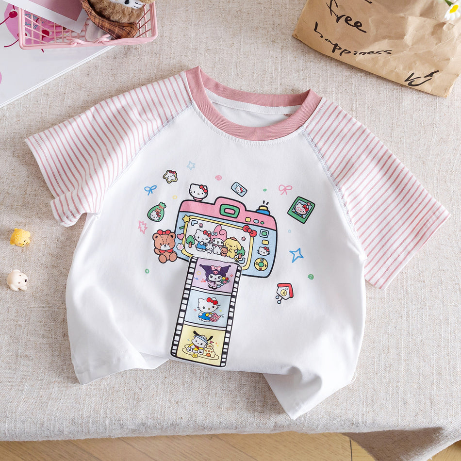 Baby Girl Cartoon T-Shirt – Cute Summer Casual Top