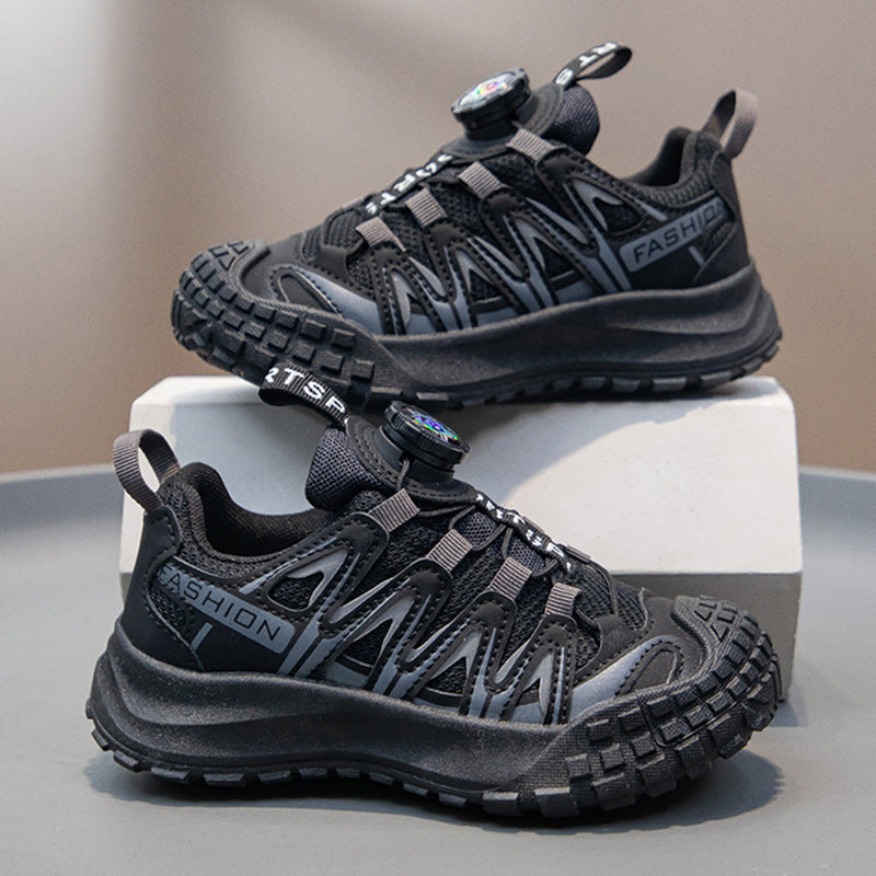 Boys Breathable Mesh Running Shoes with Soft Non-Slip Sole
