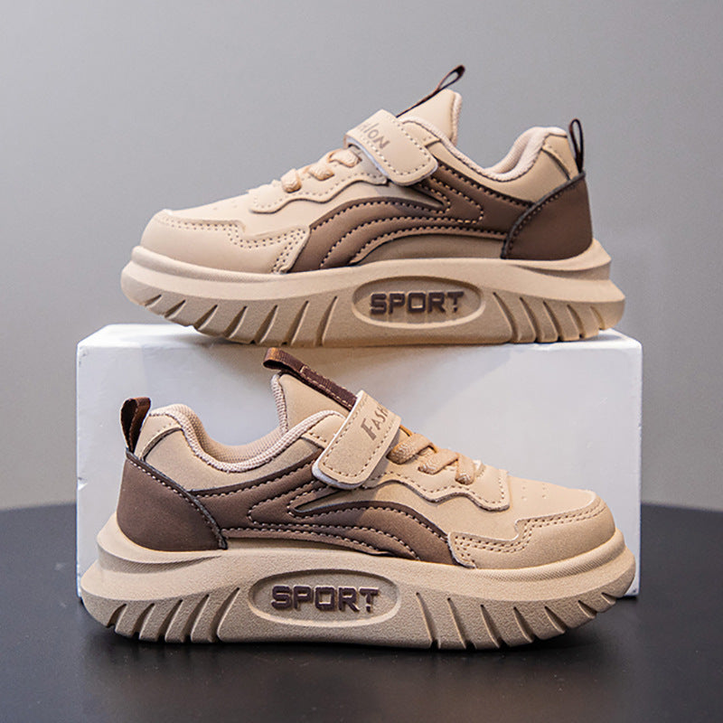 Boys Waterproof Sneakers Soft Sole Korean Style Casual Shoes