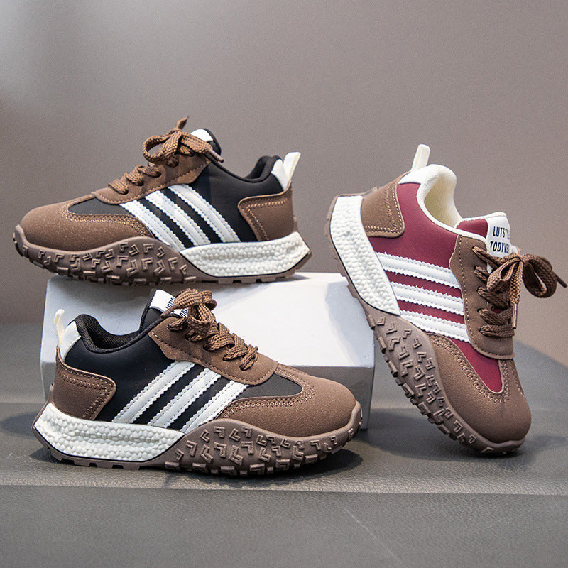 Kids Running Shoes Soft Sole Velcro Casual Sports Sneakers