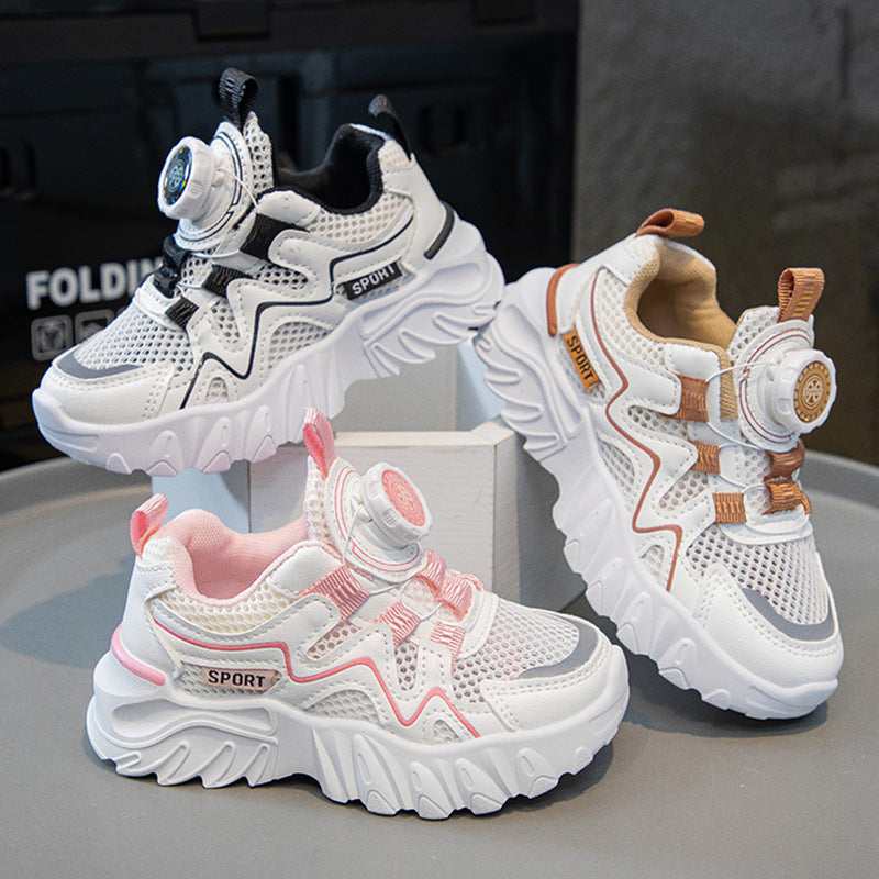 Kids Breathable Mesh Sneakers Soft Sole Casual All-Match Shoes