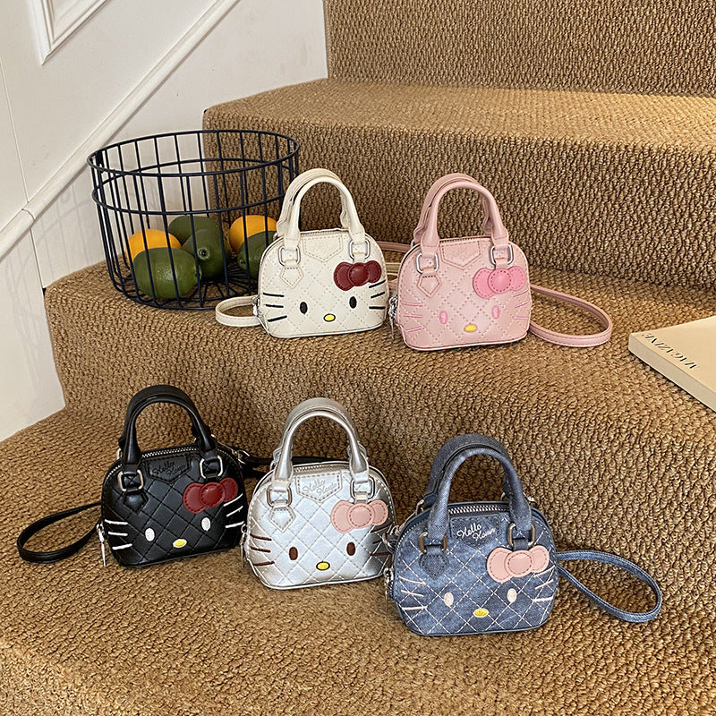 Children’s Cute Cat Mini Shell Crossbody Handbag