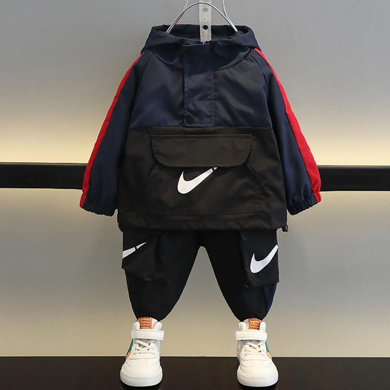 Premium Boys Autumn Two Piece Hooded Sports Suit Kids Set
