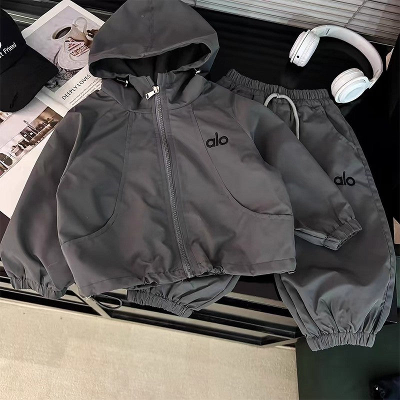 Premium Boys Hooded Sports Two Piece Set Casual Kids Outfit