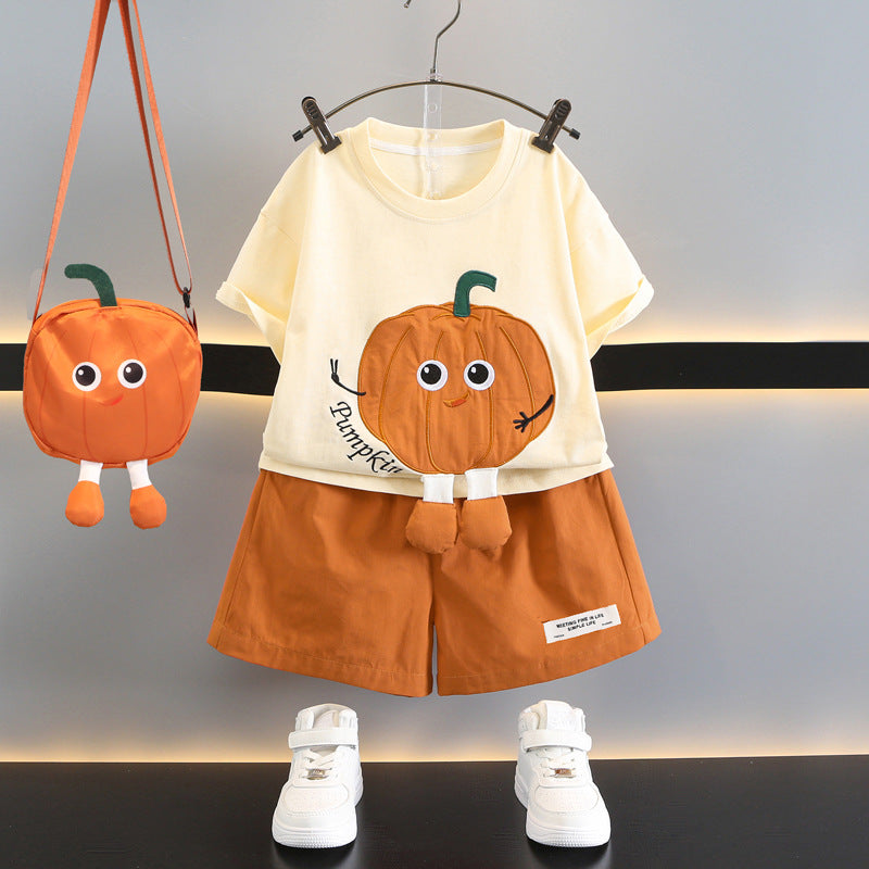 Premium Boys Summer Two Piece Set Cartoon Casual Kids Outfit
