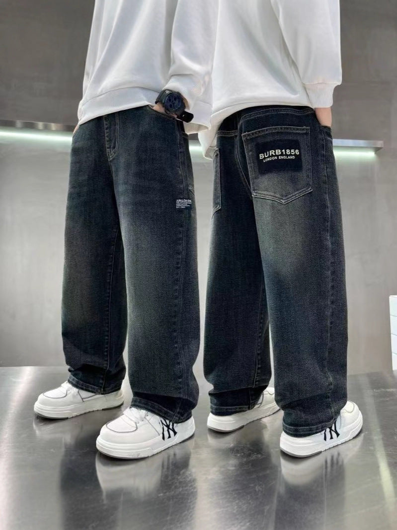 Children Boys’ Versatile Loose Jeans for Spring & Autumn