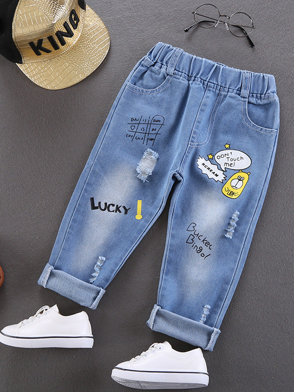 Children Boys’ Denim Pants for Spring & Autumn