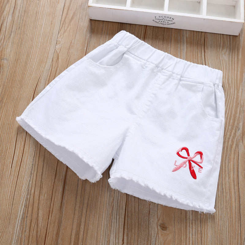 Children Girls’ Denim Shorts for Summer