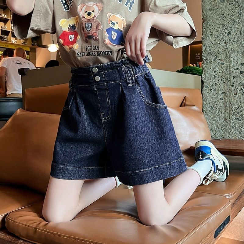 Children Girls’ Thin Denim Hot Pants for Summer
