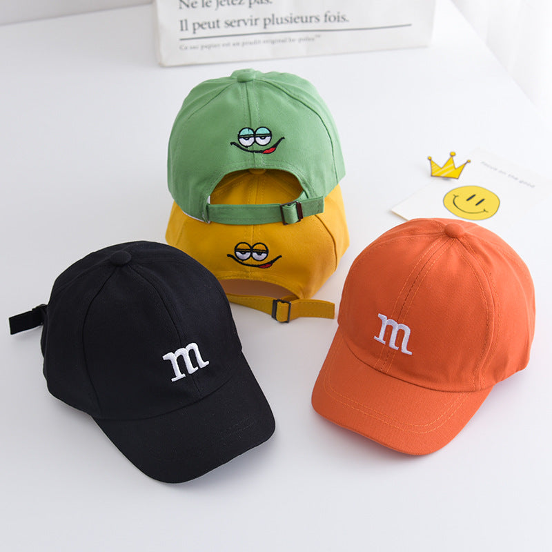 Baby Cotton Baseball Cap Letter Print Sun Protection Adjustable Fit