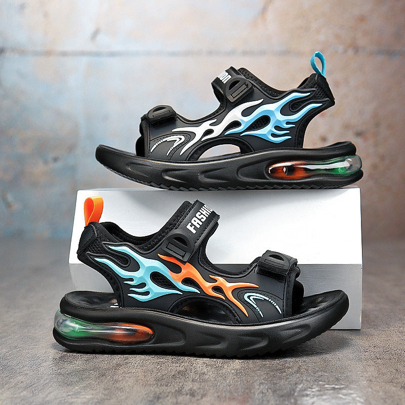Boys' Lightweight Breathable Summer Sandals | Soft-Soled Beach Shoes