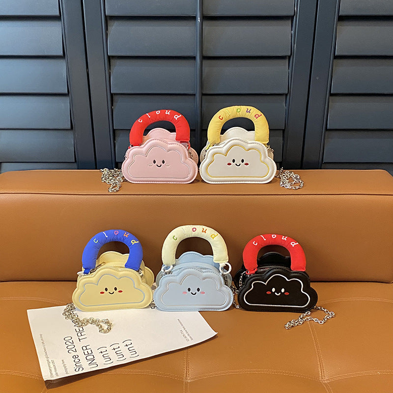 Girls Cloud Crossbody Lipstick Handbag Cute PU Bag