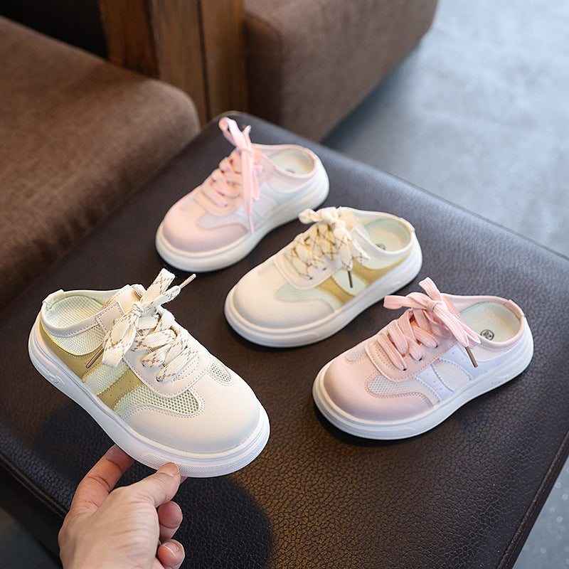 AeroMesh Girls Premium Half-Slip Casual Sneakers