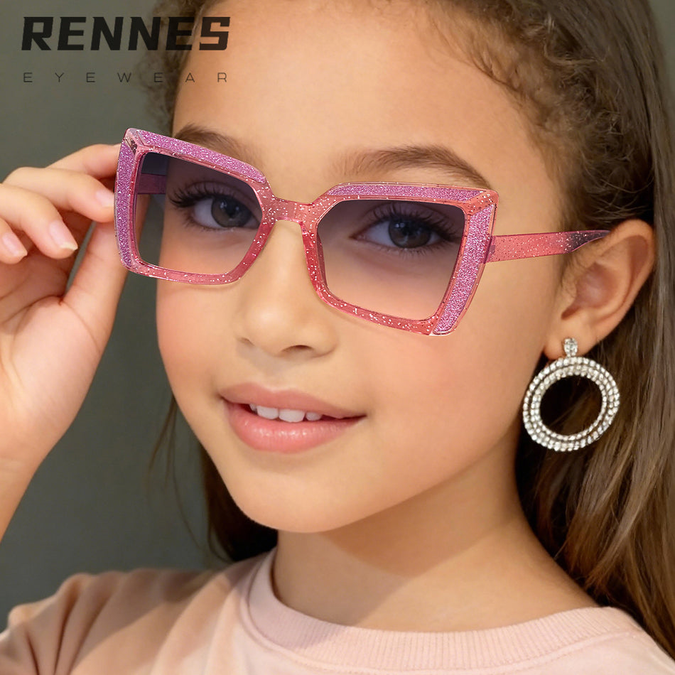 Kids Cat Eye Candy Color UV375 Sunglasses Cute Fashion Style