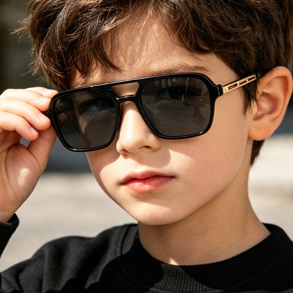 Retro Metal Square Frame UV400 Sunglasses Fashion Style