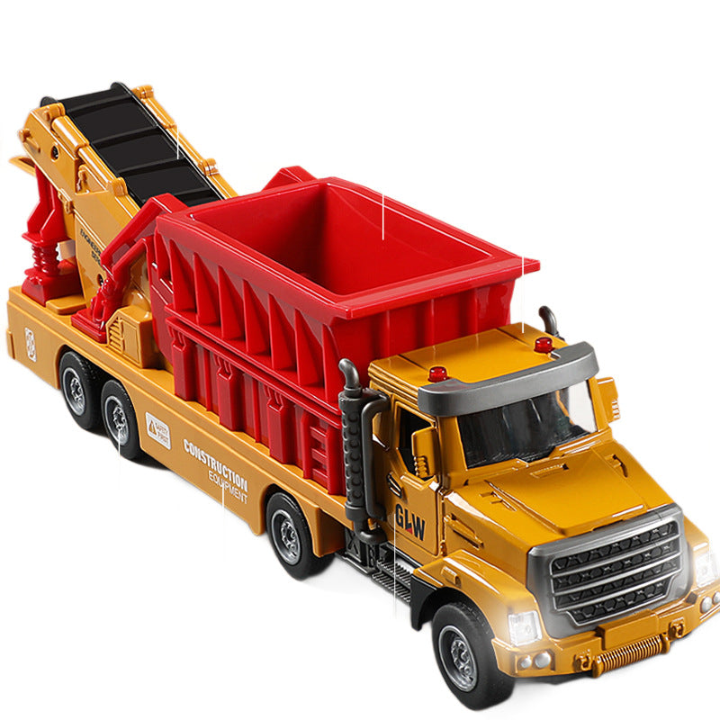 Elite Alloy Inertial Electric Dump Truck Toy Model