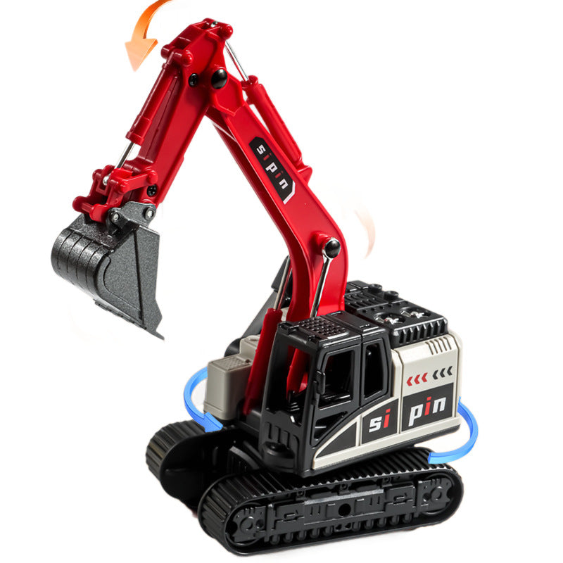 Elite Alloy Hand-Cranked Excavator Construction Toy