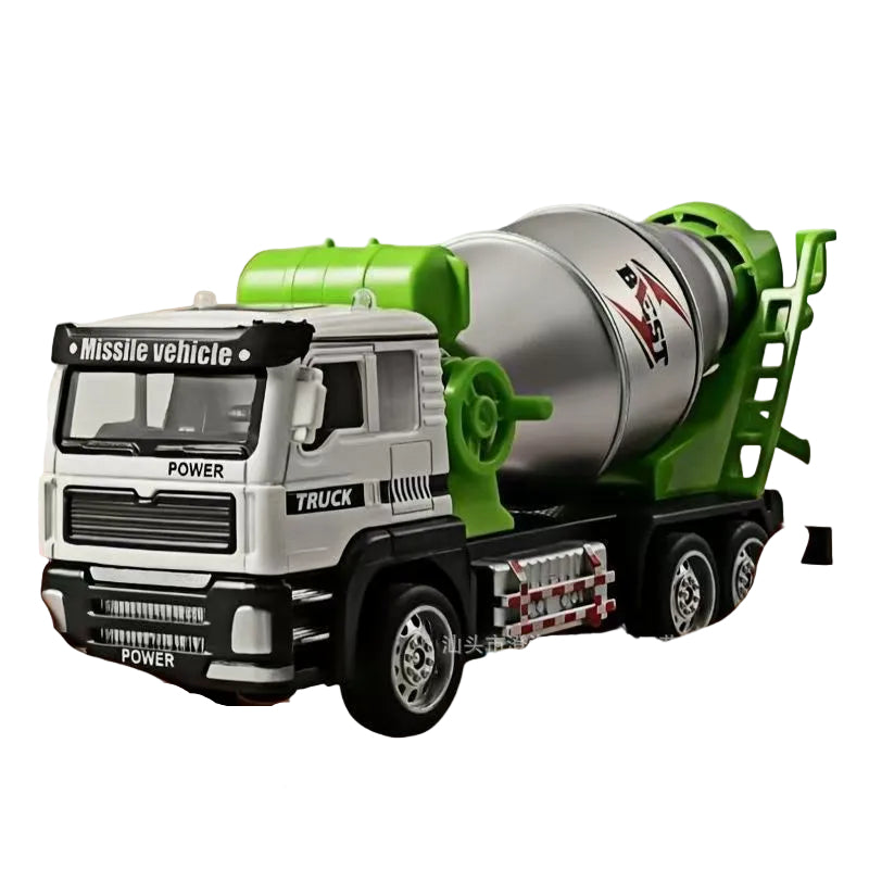 Elite Large Alloy Cement Mixer Engineering Vehicle Model