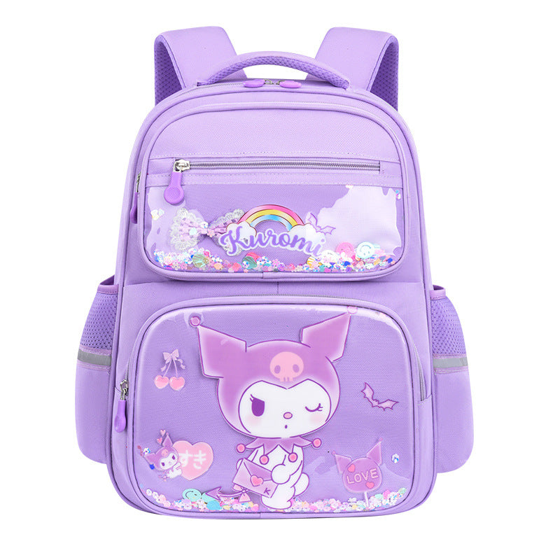 Cute Cartoon Waterproof School Backpack for Girls with Spine Support
