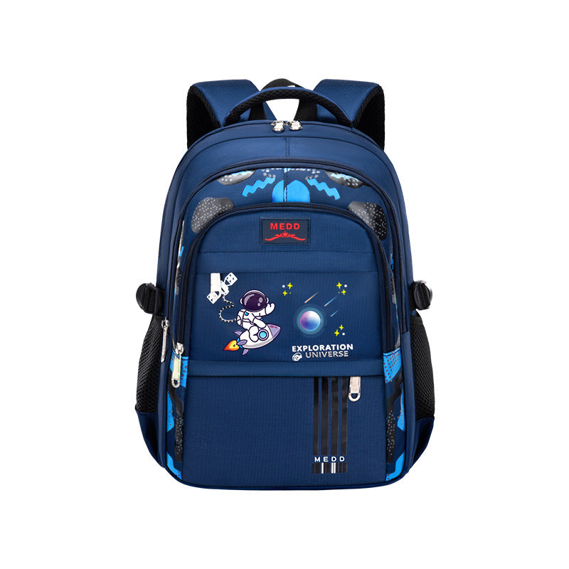 Lightweight Nylon School Backpack for Kids with Spine Support