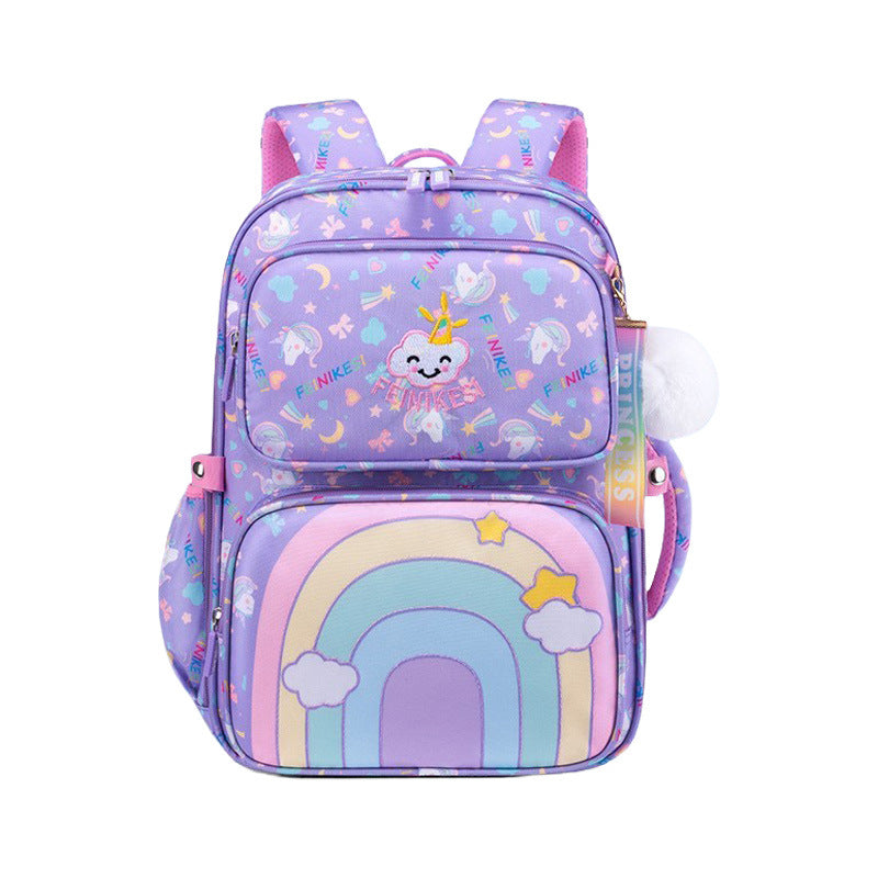 Lightweight Spine Support School Backpack for Girls Grades 3–4