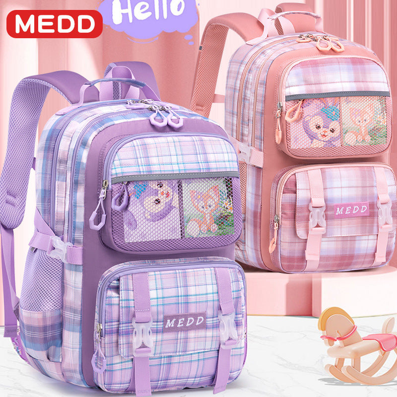 Kids Lightweight Spine Support School Backpack Large Capacity