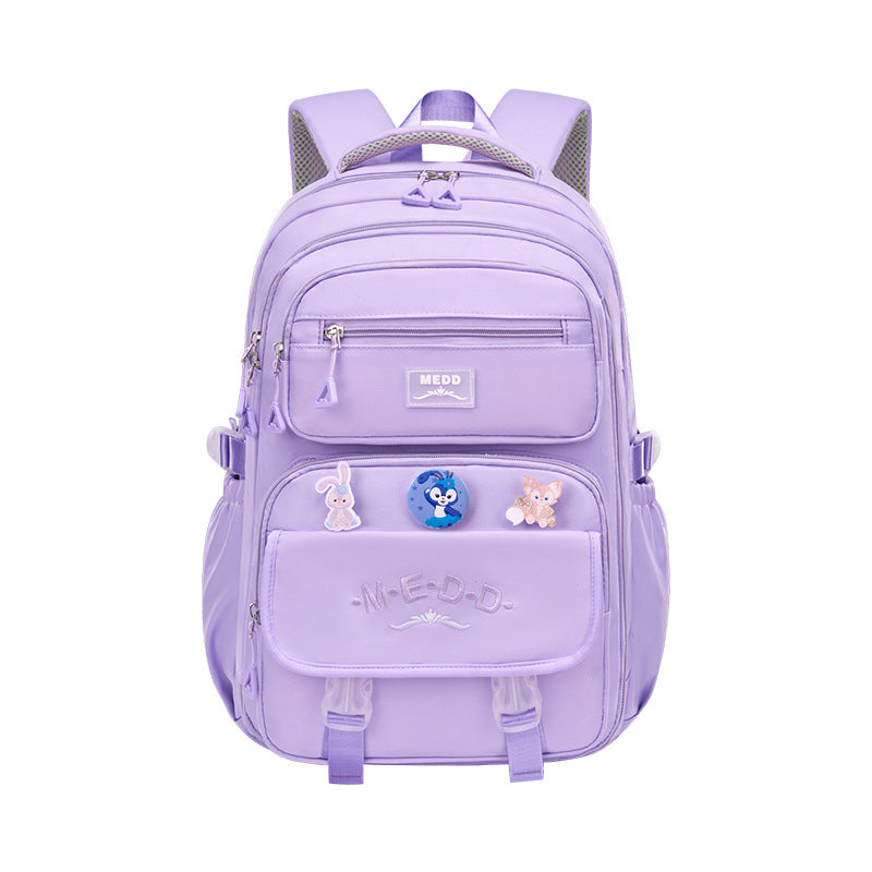Girls Spine Support School Backpack Large Capacity Lightweight Bag