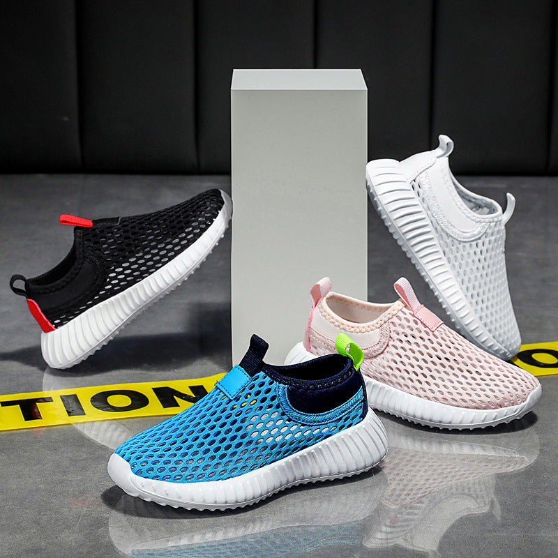 Kids Breathable Mesh Running Shoes Low Cut Casual Sports Wear