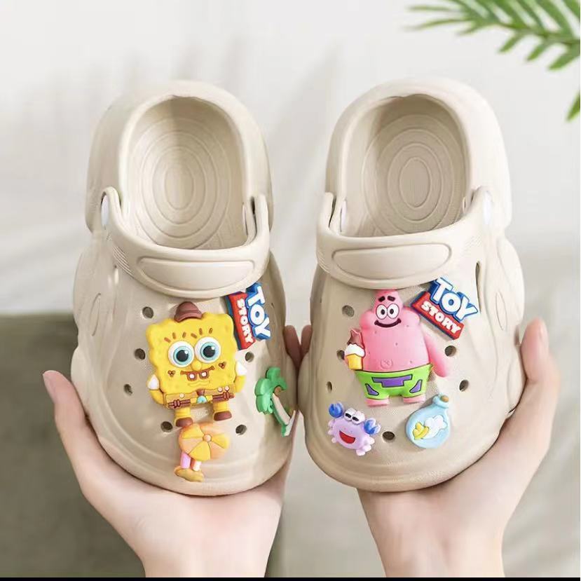 Kids EVA Cartoon Cave Slippers Non-Slip Indoor Outdoor Slides