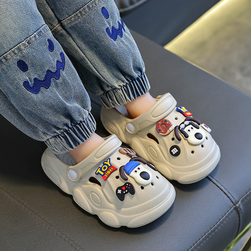 Kids EVA Cartoon Clog Slippers Non-Slip Bath Summer Shoes