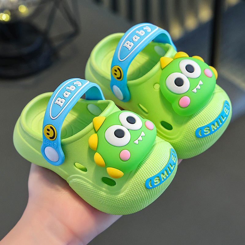 Kids Dinosaur PVC Clog Sandals Non-Slip Beach Hole Shoes