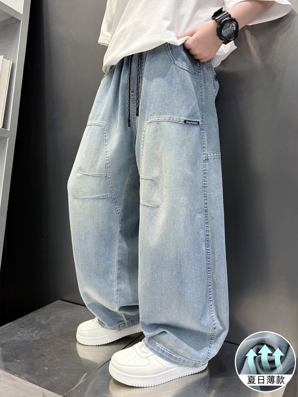 Boys Lightweight Cotton Denim Shorts for Summer Comfort