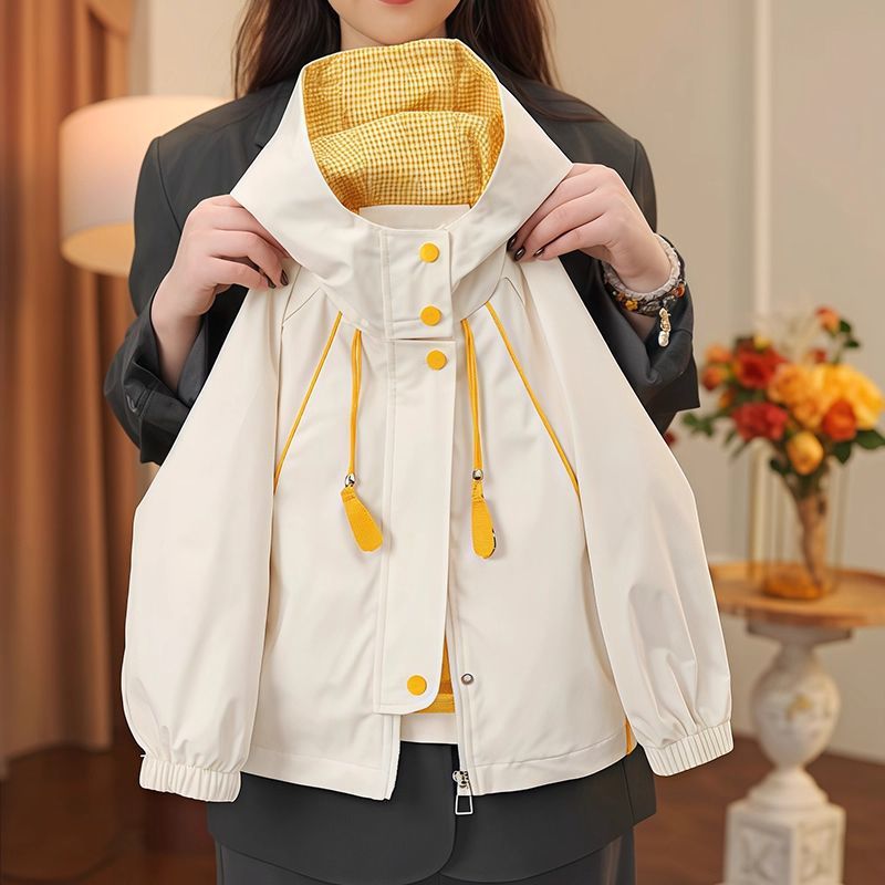 Girls Casual Windbreaker Jacket Lightweight Autumn Outerwear