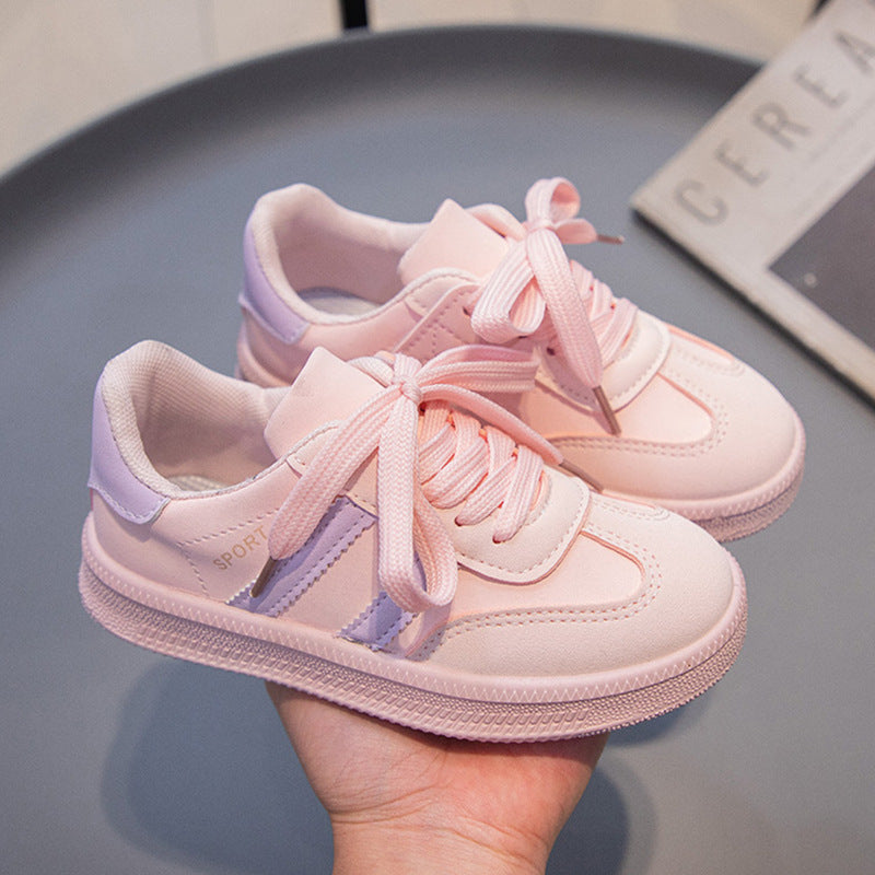 Girls Waterproof White Sneakers Soft Sole Casual Sports Shoes