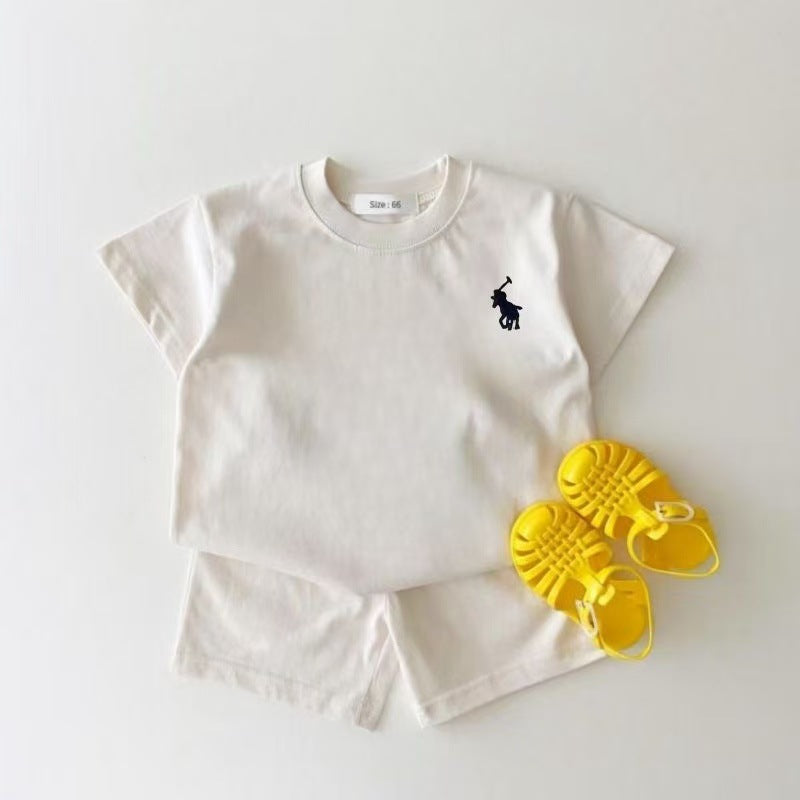 Kids Summer Short Sleeve T-Shirt and Shorts Set