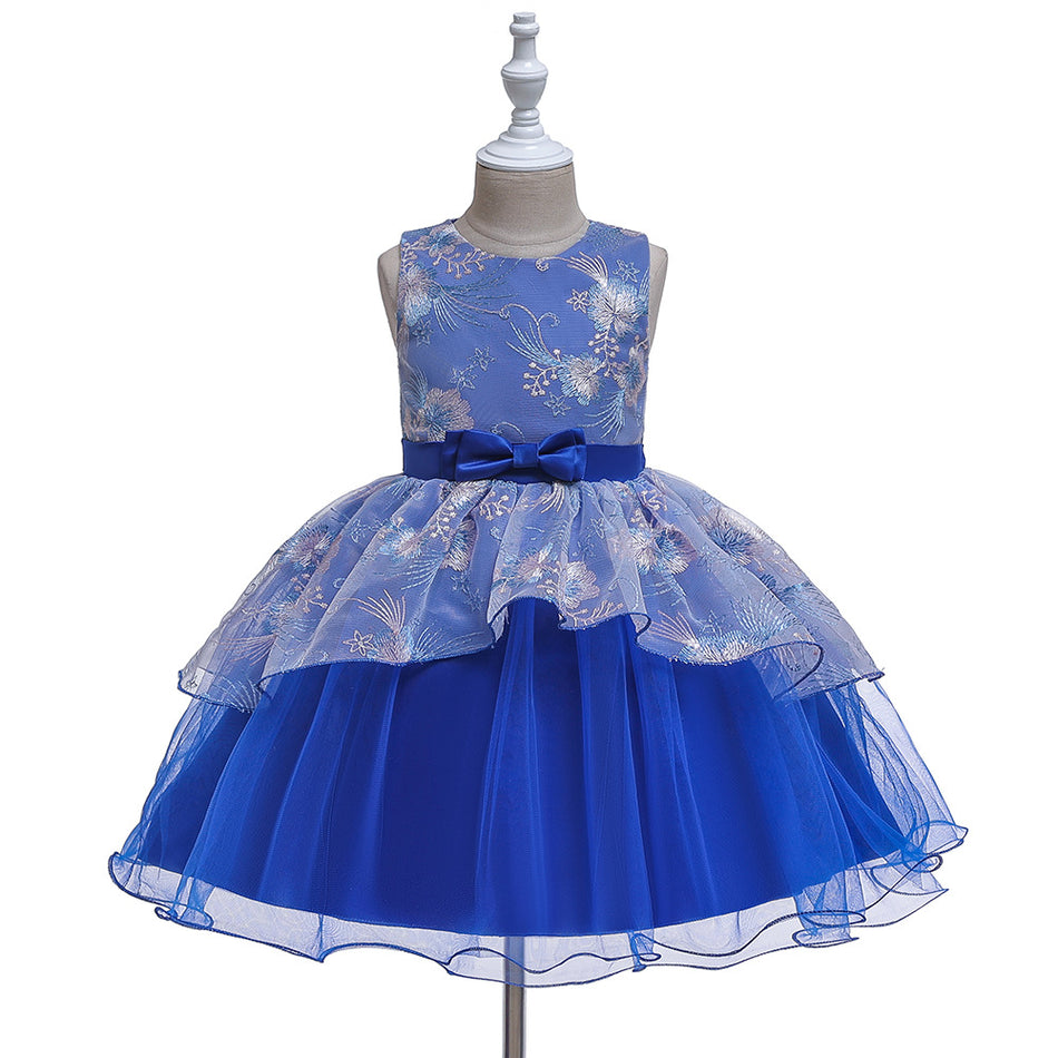 Baby Girls Princess Bow Dress Birthday Party Outfit 1–3 Years