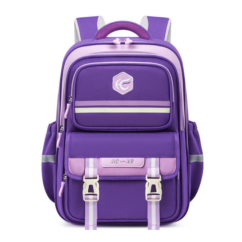 Spine-Protecting Lightweight School Backpack for Grades 1–6 Kids